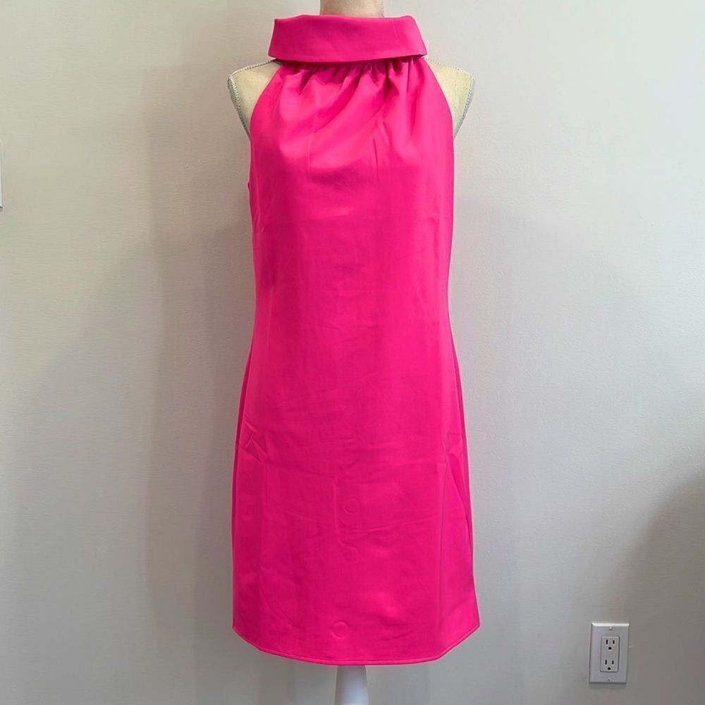 Sail to Sable Hot Pink cowl Neck dress Size Small